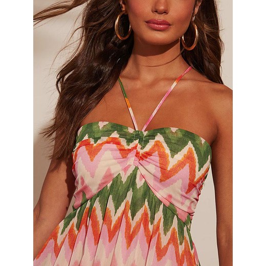 LA Angels Sukienka w kolorze zielono-pomarańczowo-jasnoróżowym La Angels M okazja Limango Polska