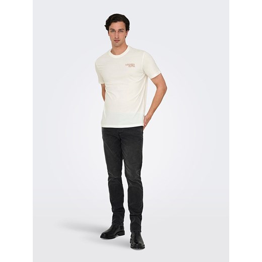 ONLY &amp; SONS Koszulka w kolorze białym ze sklepu Limango Polska w kategorii T-shirty męskie - zdjęcie 185140201