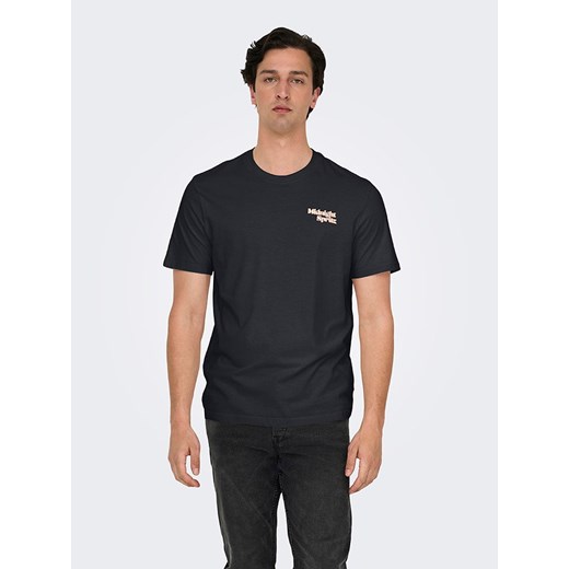 ONLY &amp; SONS Koszulka w kolorze czarnym ze sklepu Limango Polska w kategorii T-shirty męskie - zdjęcie 185140212