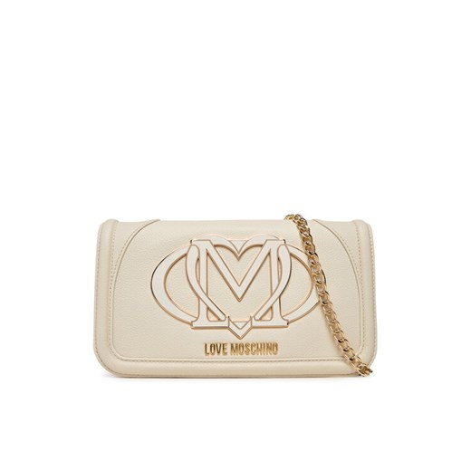 Torebka LOVE MOSCHINO JC4010PP1NLG0110 Écru ze sklepu eobuwie.pl w kategorii Kopertówki - zdjęcie 185140311