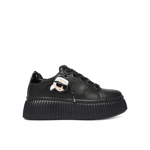 Sneakersy KARL LAGERFELD KL42376T Czarny ze sklepu eobuwie.pl w kategorii Buty sportowe damskie - zdjęcie 185140314