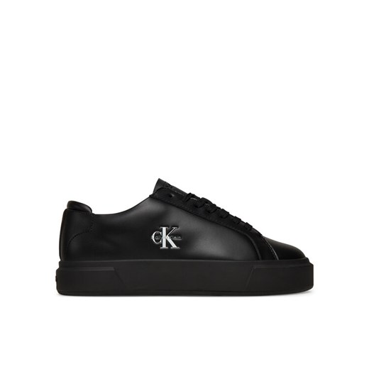 Sneakersy Calvin Klein Basket Cupsole Laceup Lth Ml YW0YW01945 Czarny ze sklepu eobuwie.pl w kategorii Buty sportowe damskie - zdjęcie 185140390
