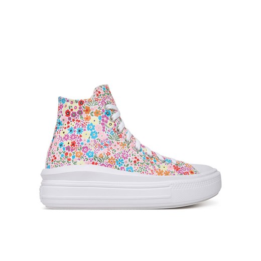 Sneakersy Converse Chuck Taylor All Star Move Platform Mini Flowers A14968C Kolorowy ze sklepu eobuwie.pl w kategorii Buty sportowe damskie - zdjęcie 185140433