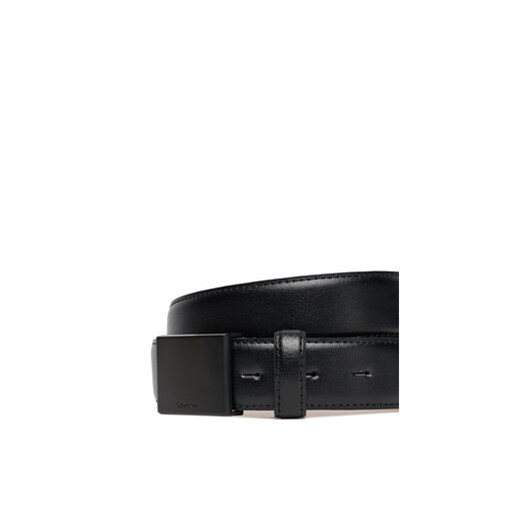 Pasek Męski Calvin Klein Titlecase Plaque Buckle 32Mm LV04D7030G Czarny Calvin Klein 95 eobuwie.pl
