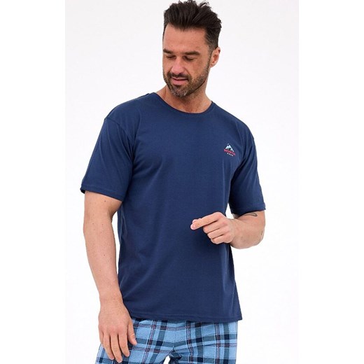 Bawełniana piżama męska 134/315 North, Kolor jeans-wzór, Rozmiar S, Cornette ze sklepu Intymna w kategorii Piżamy męskie - zdjęcie 185141262