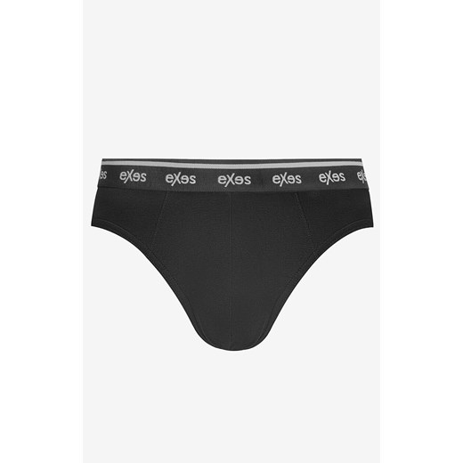 3-pack slipy męskie bawełniane w sportowym stylu EXSL392MX3, Kolor czarno-granatowy, Rozmiar S, EXES ze sklepu Intymna w kategorii Majtki męskie - zdjęcie 185141303
