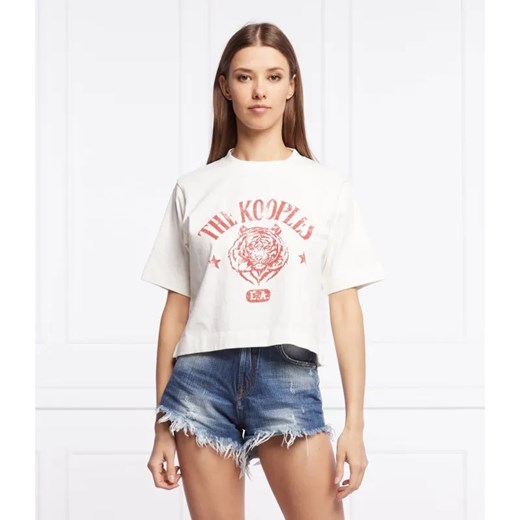 The Kooples T-shirt | Cropped Fit ze sklepu Gomez Fashion Store w kategorii Bluzki damskie - zdjęcie 185141372