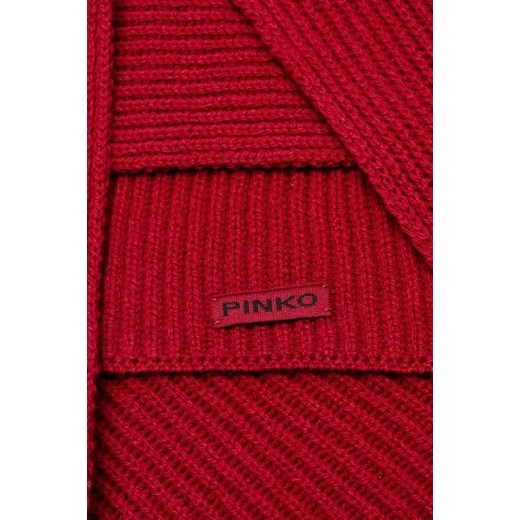 Pinko Wełniany szal LYKOI | z dodatkiem kaszmiru Pinko OS Gomez Fashion Store wyprzedaż