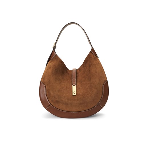 Torebka Polo Ralph Lauren 428938748001 Brązowy ze sklepu eobuwie.pl w kategorii Torby Shopper bag - zdjęcie 185353321