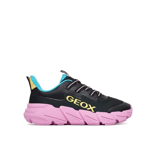 Sneakersy Geox J Flexyper Fast J55N5A 0T99J C9240 D Czarny ze sklepu eobuwie.pl w kategorii Buty sportowe dziecięce - zdjęcie 185353334