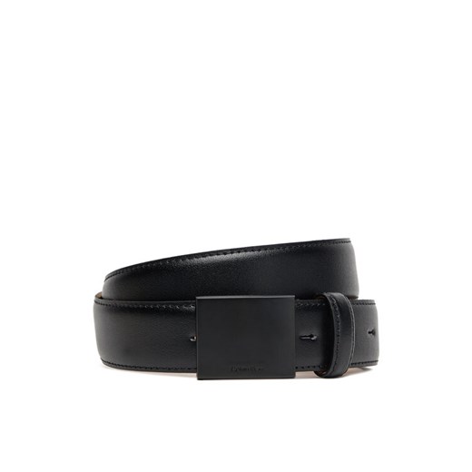 Calvin Klein Pasek Męski Titlecase Plaque Buckle 32Mm LV04D7030G Czarny ze sklepu MODIVO w kategorii Paski męskie - zdjęcie 185353742