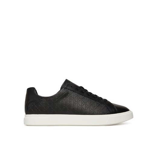 Calvin Klein Sneakersy Low Pro Cups Lace Up Lth Aop HW0HW02817 Czarny ze sklepu MODIVO w kategorii Buty sportowe damskie - zdjęcie 185353751
