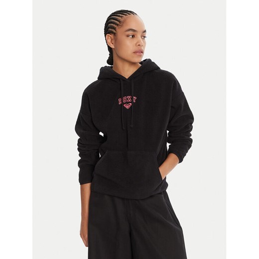 Roxy Polar Cool Calling ERJPF03221 Czarny Regular Fit ze sklepu MODIVO w kategorii Bluzy damskie - zdjęcie 185353813