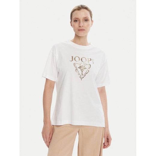 JOOP! T-Shirt 58 253JE58Tomma 30047768 Biały Regular Fit ze sklepu MODIVO w kategorii Bluzki damskie - zdjęcie 185353911