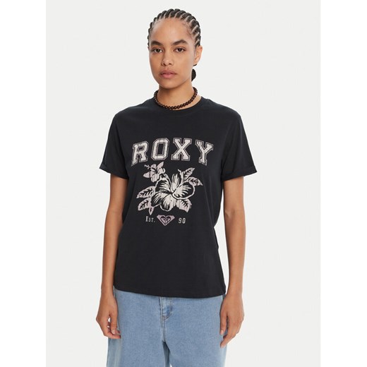 Roxy T-Shirt Oceanregular Poster ERJZT06017 Granatowy Regular Fit ze sklepu MODIVO w kategorii Bluzki damskie - zdjęcie 185355384