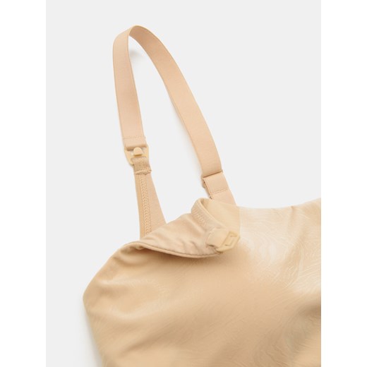 Sinsay - Wzorzysty biustonosz do karmienia - pomarańczowy Sinsay M Sinsay