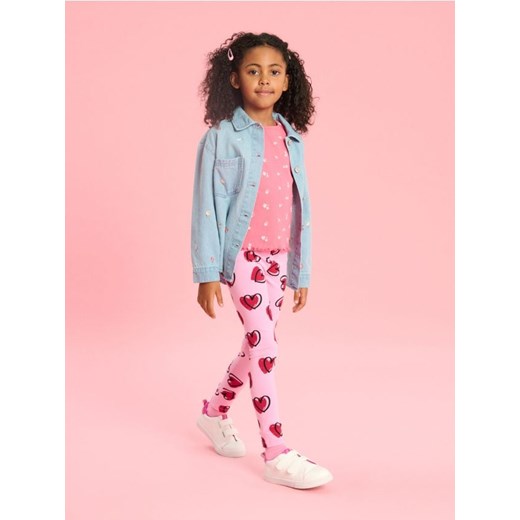 Sinsay - Legginsy - różowy Sinsay 110 (4-5 l) Sinsay