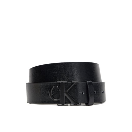 Pasek Męski Calvin Klein Ck Buckle Tumbled 35Mm LV04D7016G Czarny ze sklepu eobuwie.pl w kategorii Paski męskie - zdjęcie 185356622