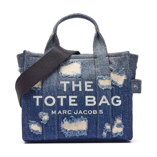 Marc Jacobs Jeansowy kuferek The Rip And Repair Denim Small Tote Bag ze sklepu Gomez Fashion Store w kategorii Kuferki - zdjęcie 185356913