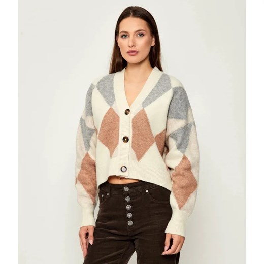 Barbour Wełniany kardigan Silvia | Loose fit ze sklepu Gomez Fashion Store w kategorii Swetry damskie - zdjęcie 185357074