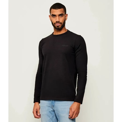 Replay Longsleeve | Regular Fit | stretch ze sklepu Gomez Fashion Store w kategorii T-shirty męskie - zdjęcie 185357110