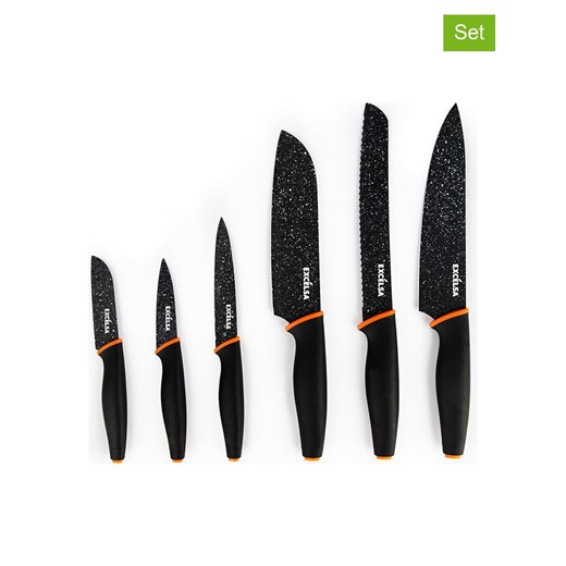 Trendy Kitchen by EXCÉLSA 6-częściowy zestaw &quot;Chef&quot; w kolorze czarnym ze sklepu Limango Polska w kategorii Noże kuchenne - zdjęcie 185361582