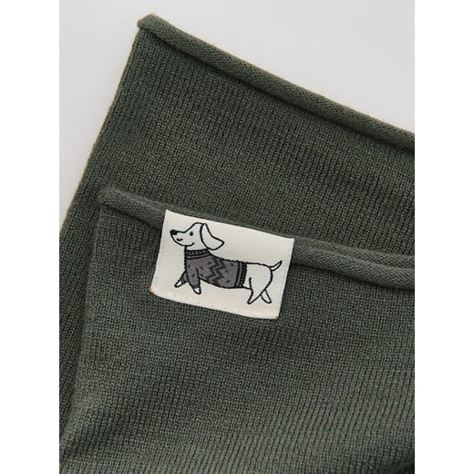 Reserved - Gładki komin z wiskozą - ciemnozielony Reserved ONE SIZE Reserved