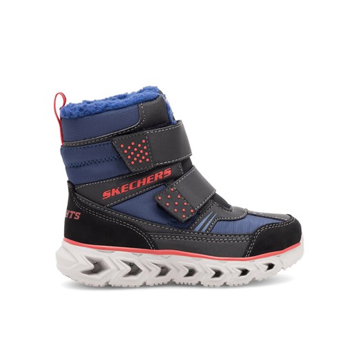 Śniegowce Skechers 90588L/NVBK Granatowy ze sklepu eobuwie.pl w kategorii Buty zimowe dziecięce - zdjęcie 185362262