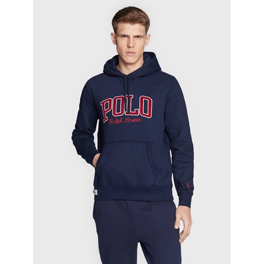 Polo Ralph Lauren Bluza 710878613002 Granatowy Regular Fit ze sklepu MODIVO w kategorii Bluzy męskie - zdjęcie 185362430