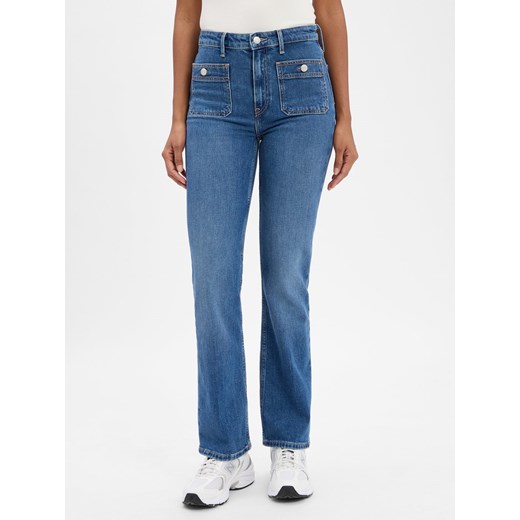 Tommy Hilfiger Dżinsy bootcut Kobiety Bawełna medium stone jednolity ze sklepu vangraaf w kategorii Jeansy damskie - zdjęcie 185362784