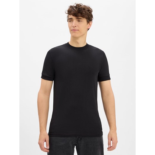 Drykorn Koszulka męska - Anton Mężczyźni Bawełna czarny jednolity ze sklepu vangraaf w kategorii T-shirty męskie - zdjęcie 185362800