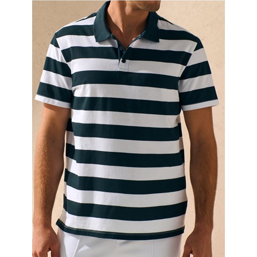 Sinsay - Koszulka polo w paski - biały Sinsay 3XL okazja Sinsay