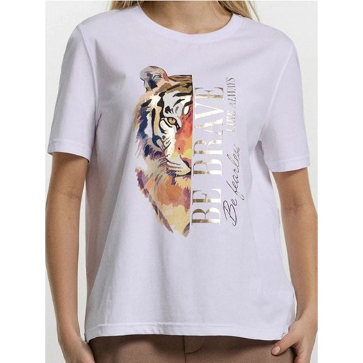 Sinsay - Koszulka z krótkim rękawem - biały ze sklepu Sinsay w kategorii Bluzki damskie - zdjęcie 185364503