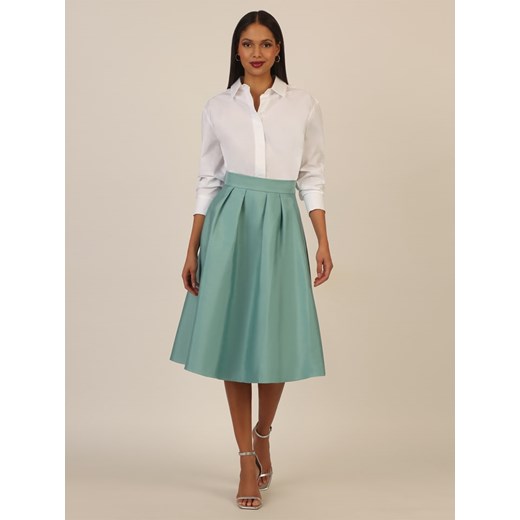 APART Satynowa spódnica w kolorze turkusowym 42 Limango Polska promocyjna cena