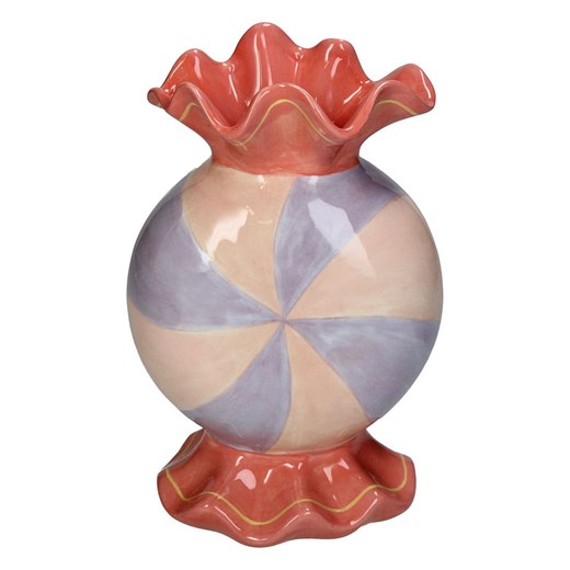 Kersten Wazon &quot;Candy&quot; w kolorze koralowo-brzoskwiniowo-fioletowym - 14 x 22 x 10 cm ze sklepu Limango Polska w kategorii Wazony - zdjęcie 185364920