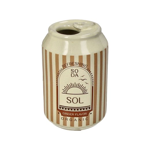 Kersten Wazon &quot;Soda Can&quot; w kolorze beżowym - wys. 11,3 x Ø 7 cm ze sklepu Limango Polska w kategorii Wazony - zdjęcie 185365043