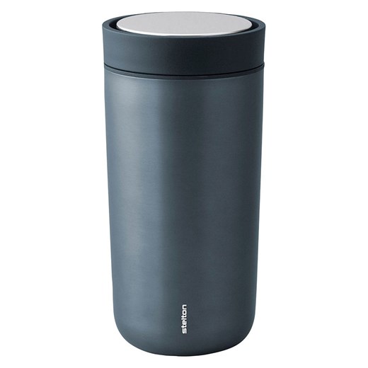 Stelton Kubek termiczny &quot;To Go Click&quot; w kolorze granatowym - 400 ml ze sklepu Limango Polska w kategorii Kubki termiczne - zdjęcie 185365064