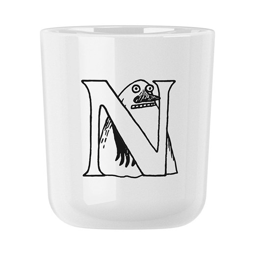 RIG-TIG Kubek &quot;Moomin ABC - N&quot; w kolorze białym - 200 ml ze sklepu Limango Polska w kategorii Kubki - zdjęcie 185365080