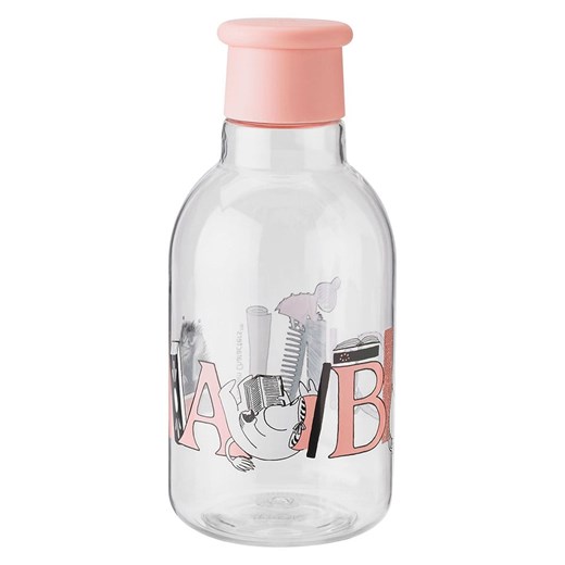 RIG-TIG Bidon &apos;&apos;Moomin ABC&apos;&apos; w kolorze jasnoróżowym - 500 ml ze sklepu Limango Polska w kategorii Bidony i butelki - zdjęcie 185365093
