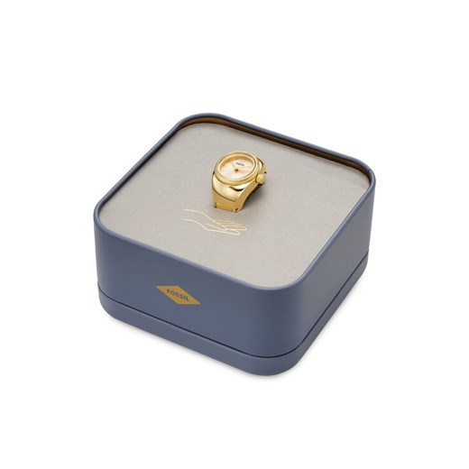 Fossil Zegarek Ring Watch ES5246 Złoty ze sklepu MODIVO w kategorii Zegarki - zdjęcie 185365422