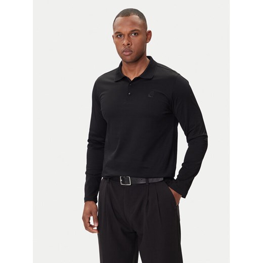 KARL LAGERFELD Polo 745000 554200 Czarny Regular Fit ze sklepu MODIVO w kategorii T-shirty męskie - zdjęcie 185366430