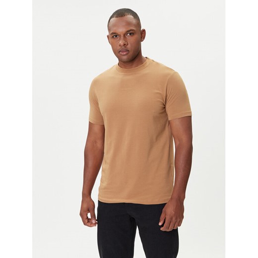 KARL LAGERFELD T-Shirt 755051 554235 Beżowy Regular Fit ze sklepu MODIVO w kategorii T-shirty męskie - zdjęcie 185366431
