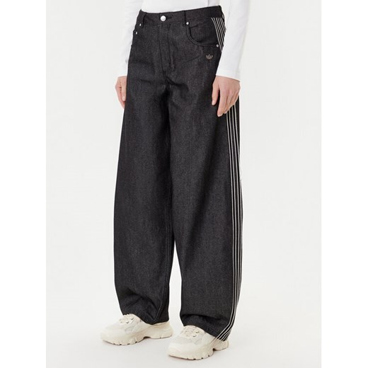 adidas Jeansy Premium Essentials JV7773 Czarny Wide Leg ze sklepu MODIVO w kategorii Jeansy damskie - zdjęcie 185366461