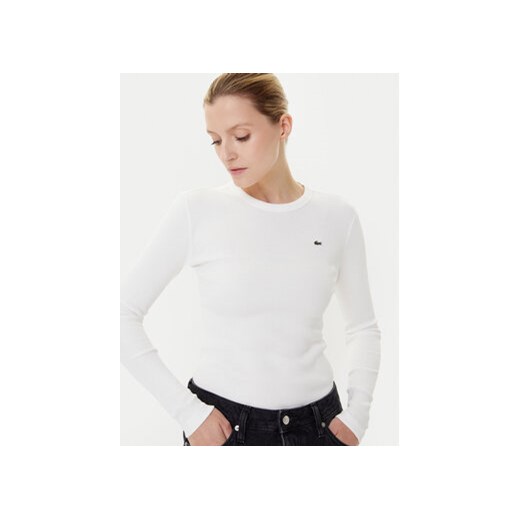 Lacoste Bluzka TF1692 Écru Slim Fit Lacoste 34 MODIVO