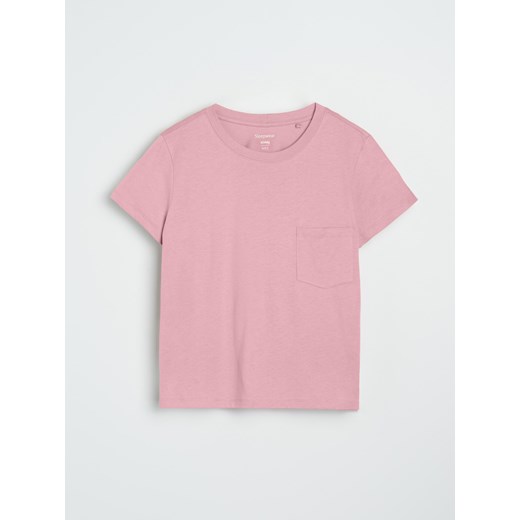 Sinsay - Piżama dwuczęściowa ze wzorkiem - różowy Sinsay XL Sinsay