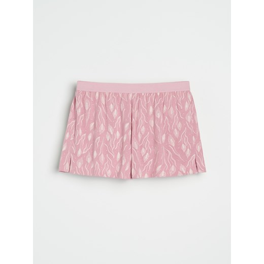 Sinsay - Piżama dwuczęściowa ze wzorkiem - różowy Sinsay XL Sinsay