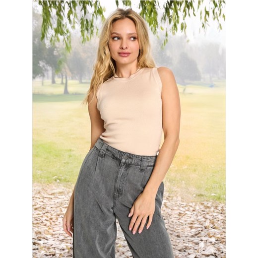 Sinsay - Sweter bez rękawów - kremowy ze sklepu Sinsay w kategorii Kamizelki damskie - zdjęcie 185367381