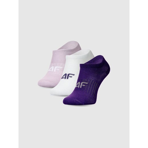 Dziewczęce skarpetki (3-pack) 4F 4FJWMM00USOCF496 - multikolor ze sklepu Sportstylestory.com w kategorii Skarpetki damskie - zdjęcie 185368193