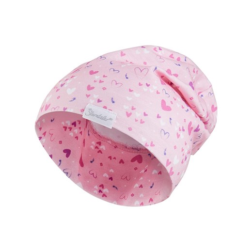 Sterntaler Czapka-beanie w kolorze jasnoróżowym ze sklepu Limango Polska w kategorii Czapki dziecięce - zdjęcie 185369153