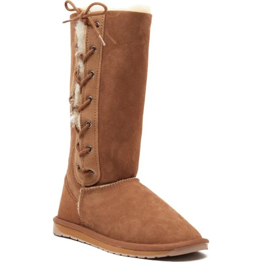 EMU Australia Skórzane śniegowce Platinum Hi Lace | z dodatkiem wełny ze sklepu Gomez Fashion Store w kategorii Śniegowce damskie - zdjęcie 185369652